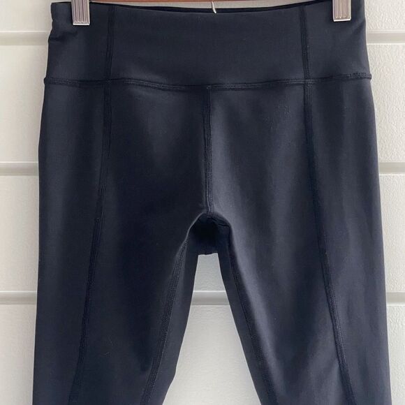 Lululemon Tight Stuff Tight Black Crop 23” Luxtreme Leggings Size 4 - Picture 6 of 11